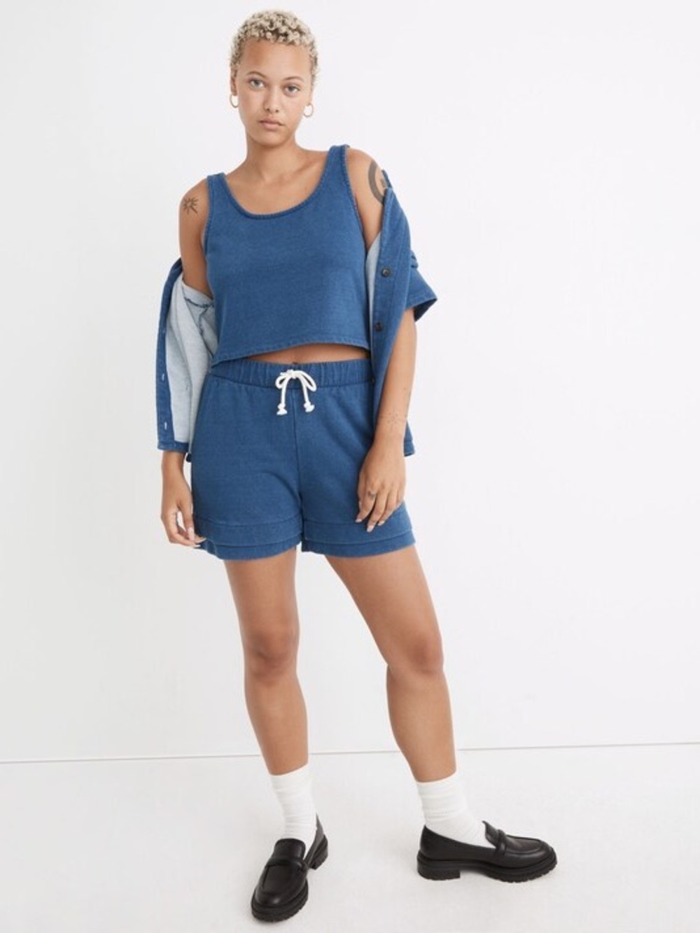Madewell French Terry Short and Tank Set